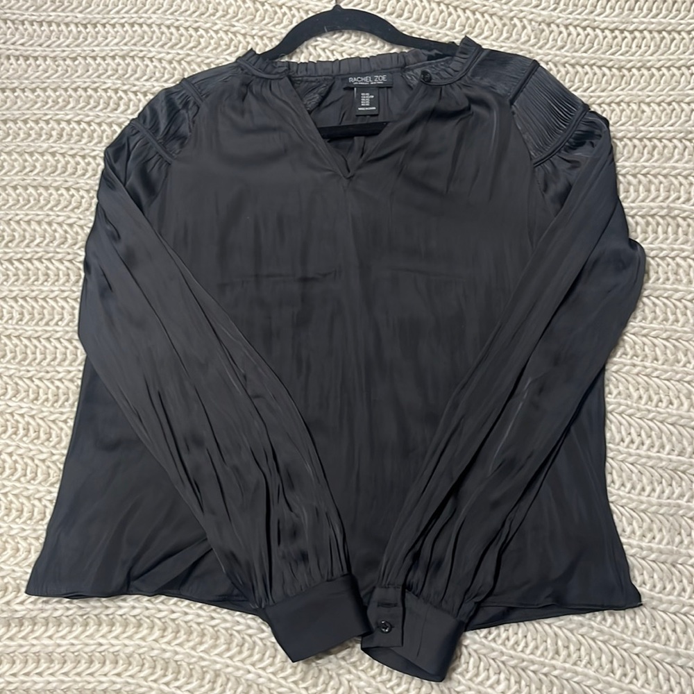 Rachel Zoe silk black elegant blouse for women